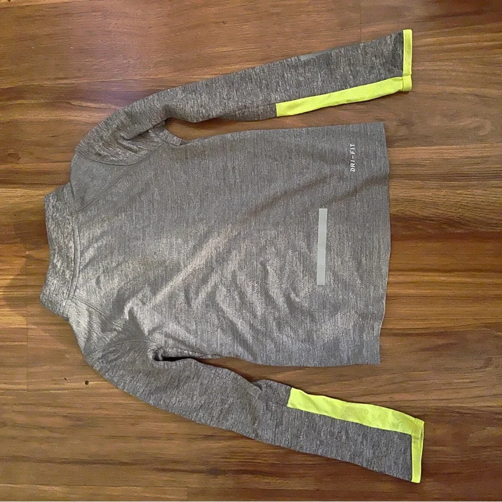 Toddler Boys Nike Zip Up Jacket | Gray & Yellow | Size 3T